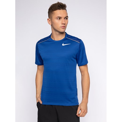 Nike Koszulka techniczna Miler AJ7565 Niebieski Standard Fit Nike M okazyjna cena MODIVO
