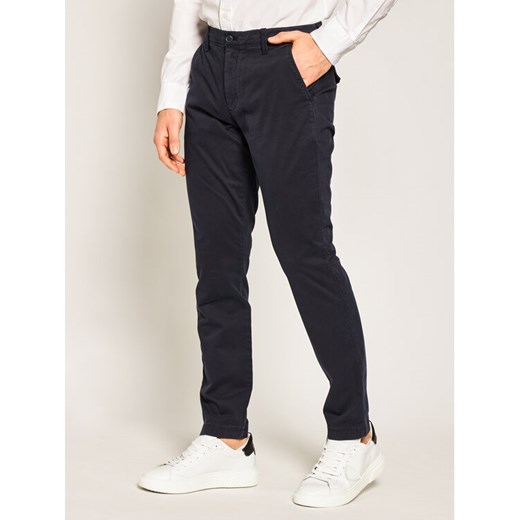 Calvin Klein Jeans Spodnie materiałowe J30J315314 Granatowy Slim Fit 34_32 MODIVO okazja