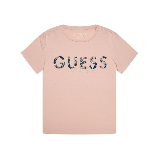 Guess T-Shirt K0YI03 K6YW0 Różowy Regular Fit Guess 6Y okazyjna cena MODIVO