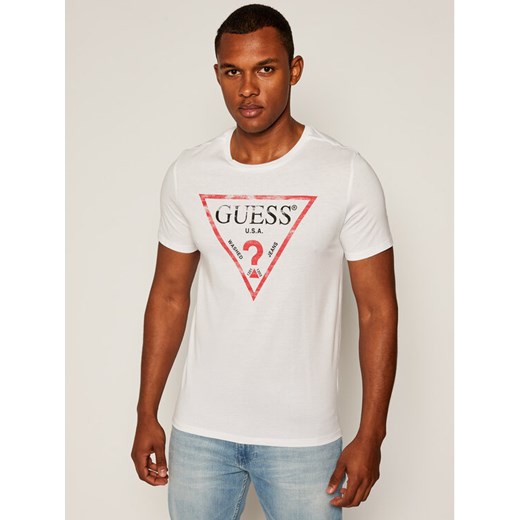 Guess T-Shirt Clear M81I13 I3Z00 Biały Slim Fit Guess XXL okazja MODIVO