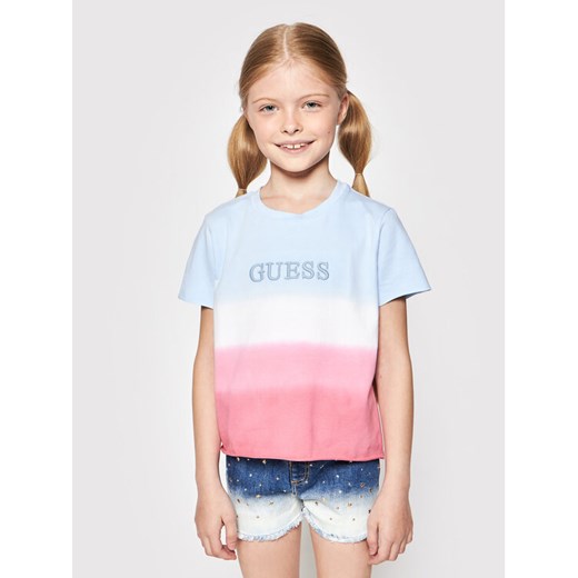 Guess T-Shirt J1GI27 K6YW1 Niebieski Regular Fit Guess 10Y promocja MODIVO