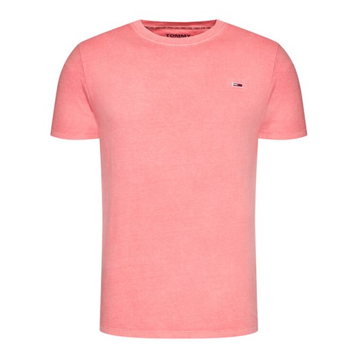Tommy Jeans T-Shirt Sunfaded Wash Tee DM0DM08332 Różowy Regular Fit Tommy Jeans XL promocja MODIVO
