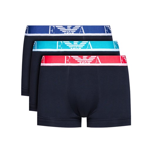 Emporio Armani Underwear Komplet 3 par bokserek 111357 1P715 40035 Granatowy XL wyprzedaż MODIVO