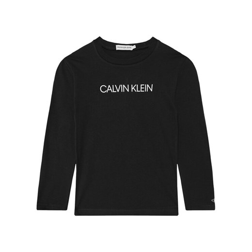 Calvin Klein Jeans Bluzka Institutional IB0IB00599 Czarny Regular Fit 14Y okazja MODIVO