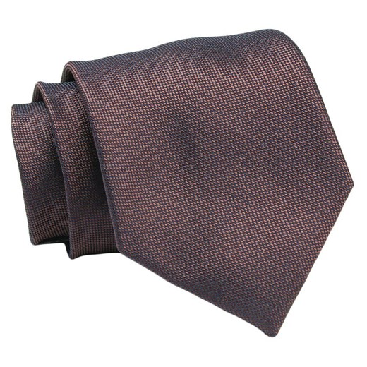 Klasyczny, Szeroki Krawat Męski CHATTIER - Miedziany Brąz KRCH1333 ze sklepu JegoSzafa.pl w kategorii Krawaty - zdjęcie 144928252