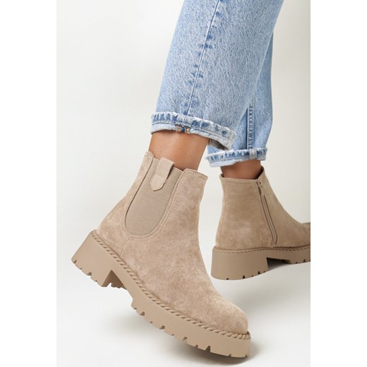 Botki Born2be na zamek casual płaskie 