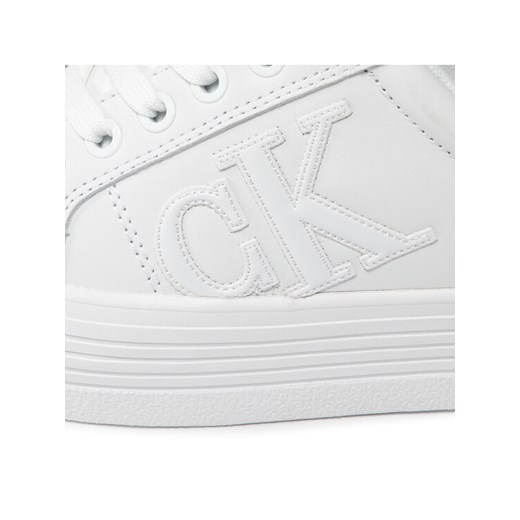 Calvin Klein Jeans Sneakersy Vulcanized Flatform Sneaker M YW0YW00395 Biały 41 okazja MODIVO