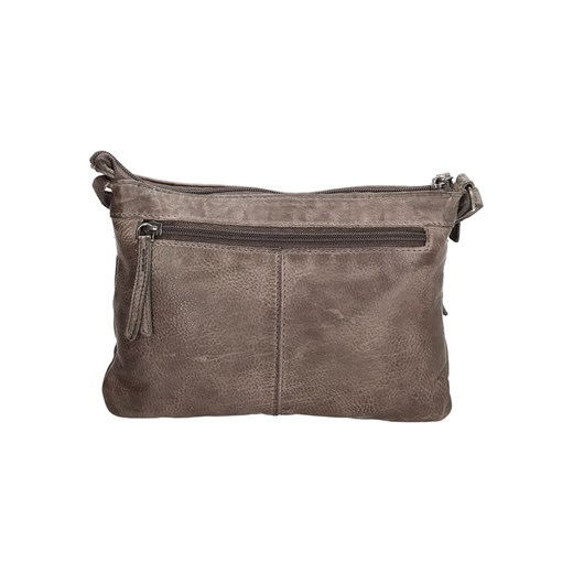 Skórzana torebka w kolorze szarobrązowym - 23 x 17 x 3,5 cm Hide & Stitches onesize wyprzedaż Limango Polska