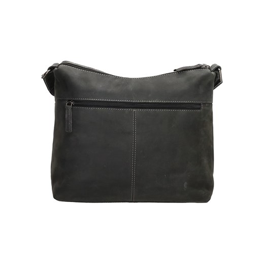 Skórzana torebka w kolorze czarnym - 29 x 25 x 10 cm Hide & Stitches onesize Limango Polska wyprzedaż