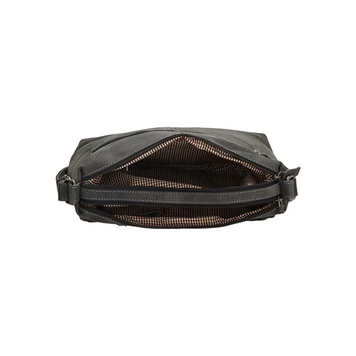 Skórzana torebka w kolorze czarnym - 29 x 25 x 10 cm Hide & Stitches onesize wyprzedaż Limango Polska