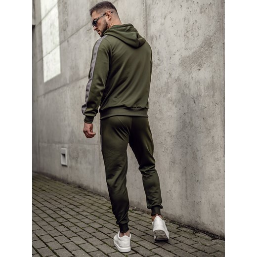 Khaki dres męski z kapturem Denley 27C8115 M Denley okazyjna cena
