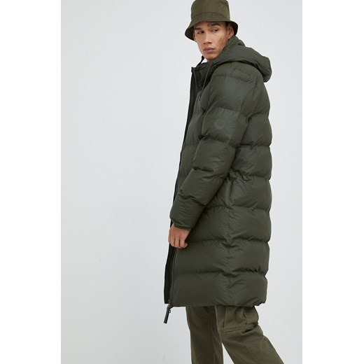 Rains kurtka 15070 Long Puffer Jacket kolor zielony zimowa Rains L ANSWEAR.com