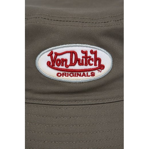 Von Dutch kapelusz bawełniany kolor zielony bawełniany Von Dutch ONE ANSWEAR.com