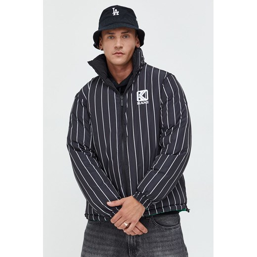Karl Kani kurtka dwustronna męska kolor czarny zimowa oversize Karl Kani M ANSWEAR.com