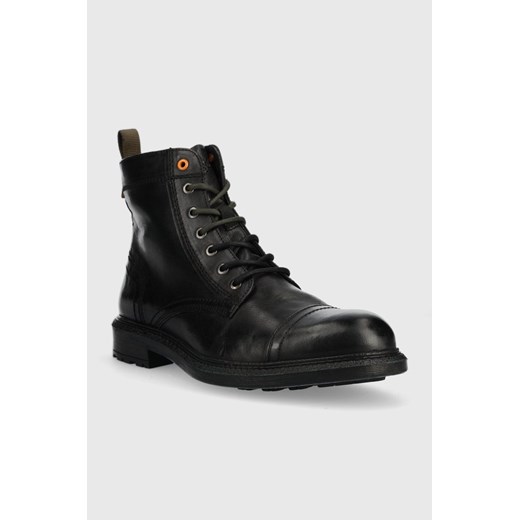 Wrangler buty skórzane Freedom Boot męskie kolor czarny Wrangler 40 ANSWEAR.com