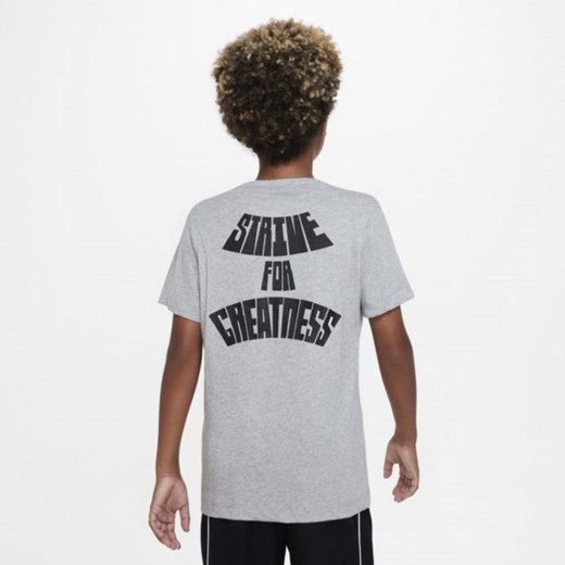 T-shirt dla dużych dzieci (chłopców) Dri-FIT Nike x LeBron - Szary Nike XS Nike poland