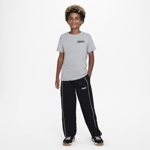 T-shirt dla dużych dzieci (chłopców) Dri-FIT Nike x LeBron - Szary Nike XL Nike poland