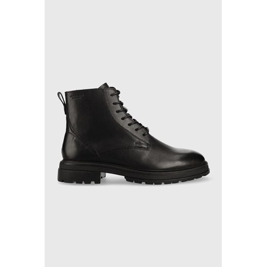 Vagabond Shoemakers buty skórzane Johnny 2.0 męskie kolor czarny ze sklepu ANSWEAR.com w kategorii Buty zimowe męskie - zdjęcie 145073333