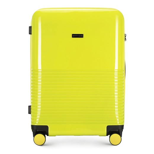 Średnia walizka z ABS-u gęsto tłoczona Wittchen wyprzedaż WITTCHEN