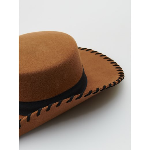 Reserved - Wełniany kapelusz - Brązowy Reserved M Reserved