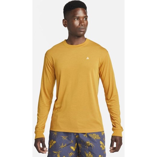Męska koszulka z długim rękawem Nike Dri-FIT ACG „Goat Rocks” - Brązowy Nike L Nike poland