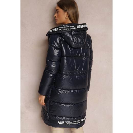 Granatowa Kurtka do Kolan Pikowana Flezee Renee L okazja Renee odzież
