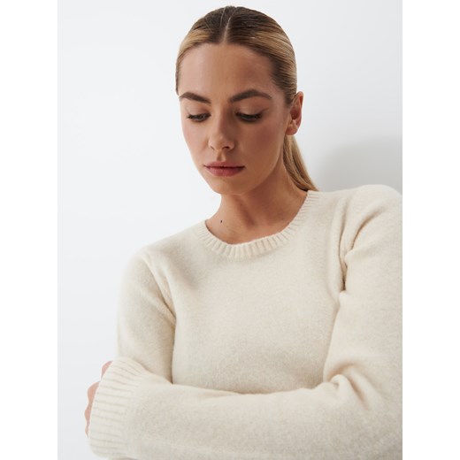 Mohito - Gładki sweter - Kremowy Mohito XL Mohito