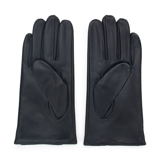 Męskie rękawiczki skórzane klasyczne czarne ze sklepu WITTCHEN w kategorii Rękawiczki męskie - zdjęcie 145154650