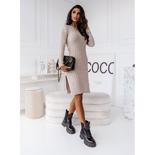 Sukienka Pakuten mini beżowa 
