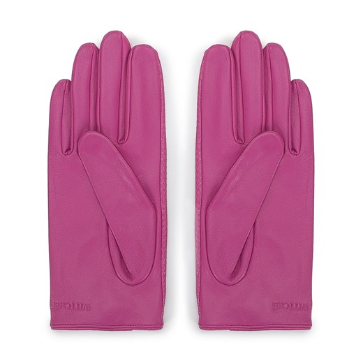 Damskie rękawiczki samochodowe ze skóry lizard różowe ze sklepu WITTCHEN w kategorii Rękawiczki damskie - zdjęcie 145161901