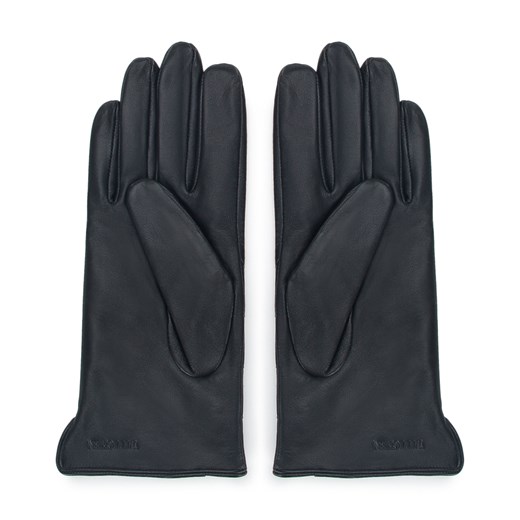 Damskie rękawiczki skórzane pikowane w zygzaki czarne ze sklepu WITTCHEN w kategorii Rękawiczki damskie - zdjęcie 145173943