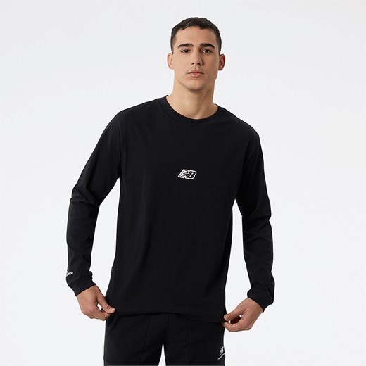 Bluza męska New Balance MT23515BK – czarna ze sklepu New Balance Poland w kategorii Bluzy męskie - zdjęcie 145174971