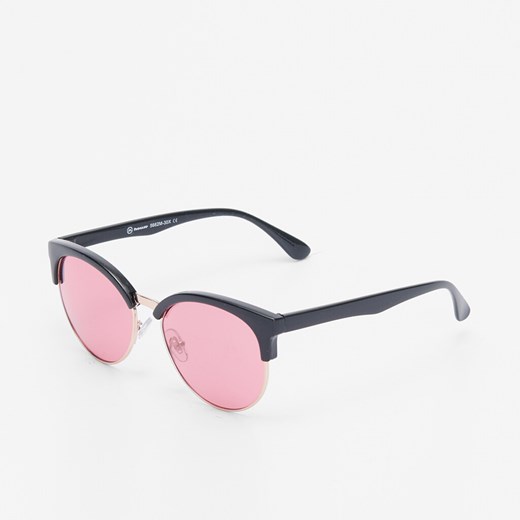 Okulary przeciwsłoneczne z różowymi szkłami - Różowy House ONE SIZE okazyjna cena House