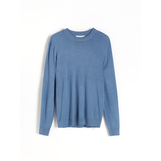 Reserved - Sweter z półokrągłym dekoltem - Niebieski Reserved M Reserved
