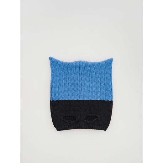 Reserved - Strukturalna czapka z uszami - jasnoniebieski ze sklepu Reserved w kategorii Czapki dziecięce - zdjęcie 145209402