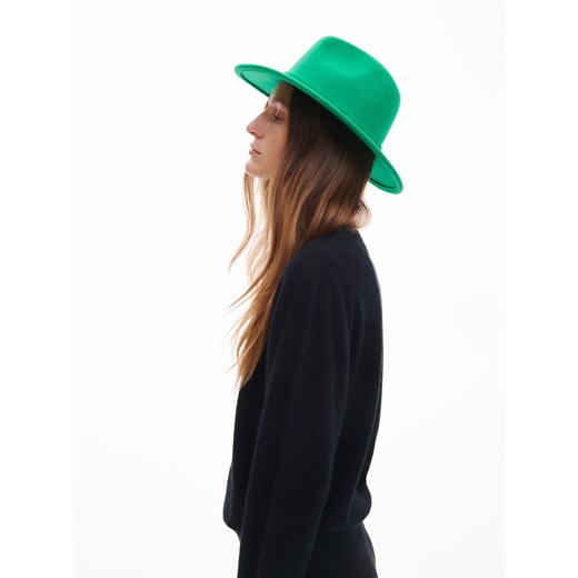 Reserved - Wełniany kapelusz - Zielony Reserved M Reserved