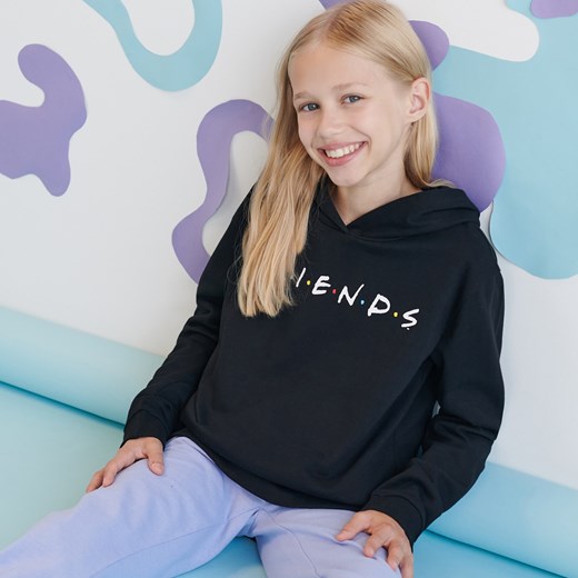 Sinsay - Bluza Friends - Czarny Sinsay 140 Sinsay
