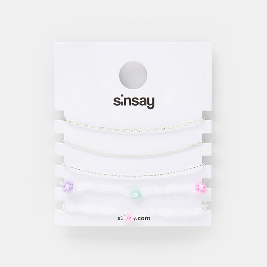 Sinsay - Bransoletki 5 pack - Wielobarwny Sinsay Jeden rozmiar okazja Sinsay