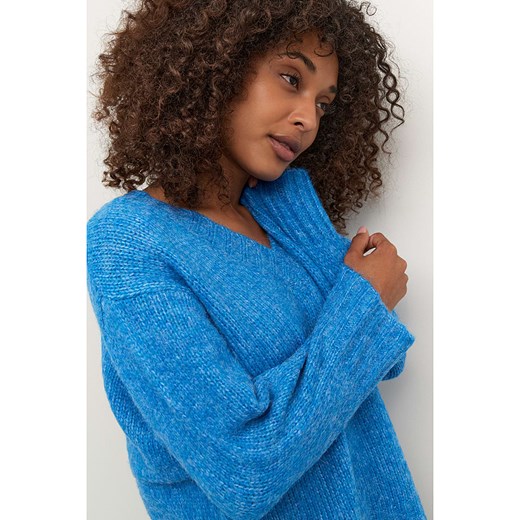 Sweter "Alioma" w kolorze niebieskim Kaffe L wyprzedaż Limango Polska