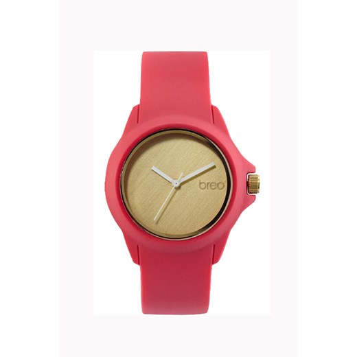 **Breo Red and Rose Gold Lustre Watch topshop czerwony 