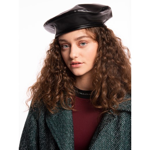 GATE Beret z imitacji skóry uni Gate uni okazyjna cena gateshop