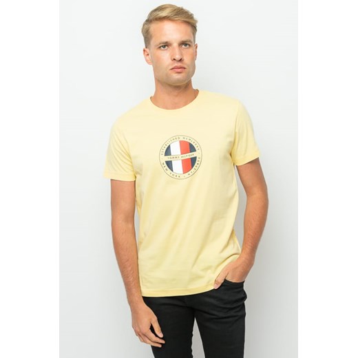 t-shirt męski tommy hilfiger xm0xm01948 żółty ze sklepu Royal Shop w kategorii T-shirty męskie - zdjęcie 145246252
