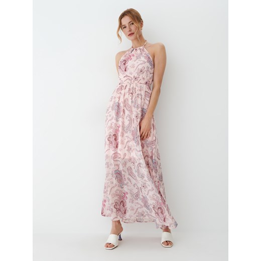 Mohito - Sukienka maxi z motywem paisley - Pomarańczowy Mohito 38 wyprzedaż Mohito
