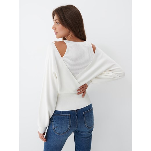 Mohito - Sweter z odkrytymi ramionami - Kremowy Mohito S Mohito