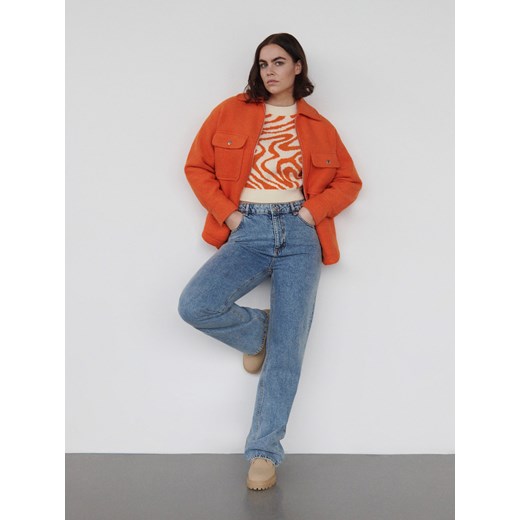 Reserved - Jeansy Straight - Niebieski Reserved 38 wyprzedaż Reserved