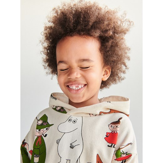Reserved - Bluza oversize Muminki - Kremowy Reserved 92 (1 Reserved
