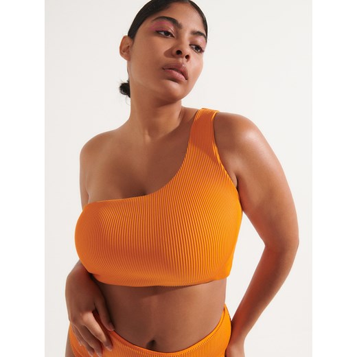 Reserved - Top bikini na jedno ramię - Pomarańczowy Reserved 36 promocja Reserved