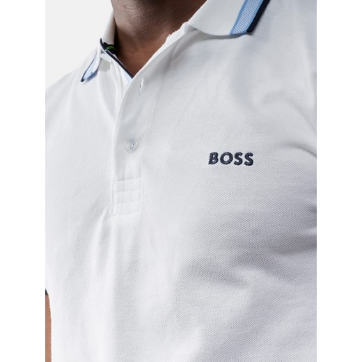 Koszulka polo w kolorze białym Hugo Boss M okazyjna cena Limango Polska