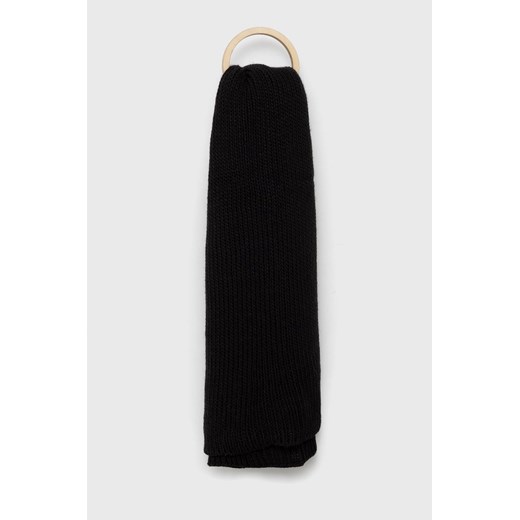 Brixton szalik damski kolor czarny gładki ze sklepu ANSWEAR.com w kategorii Szaliki i chusty damskie - zdjęcie 145301781