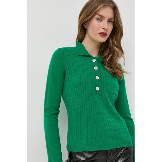 Custommade sweter kaszmirowy damski kolor zielony lekki Custommade 38 ANSWEAR.com